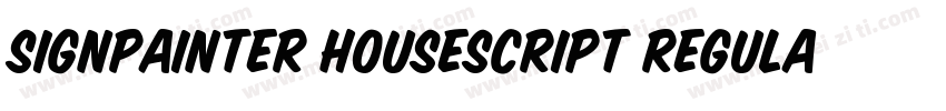 SignPainter HouseScript Regular字体转换